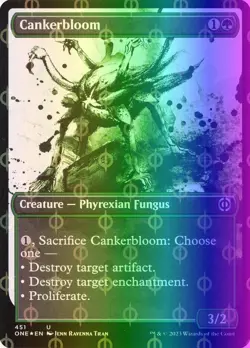 MTG Magic the Gathering Cankerbloom (451/530) Phyrexia All Will Be One LP FOIL - Image 1