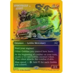 FOIL HOWLSQUAD HEAVY (BORDERLESS) (FIRST-PLACE FOIL) Aetherdrift DFT Magic MTG - Image 1