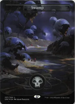 Swamp () (Borderless) - FOIL - L Unfinity 237 - MTG - Image 1