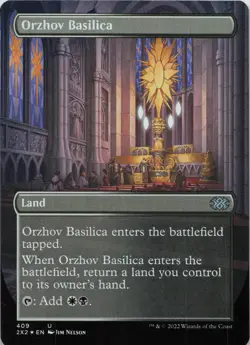 Orzhov Basilica (Borderless) - FOIL - U Double Masters 2022 409 - MTG - Image 1