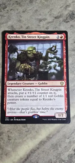 Krenko, Tin Street Kingpin Commander: Dominaria United Regular Rare MTG NM - Image 1