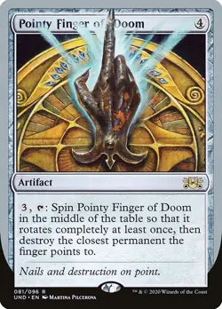 Pointy Finger of Doom Unsanctioned NM MTG Non-Foil - Image 1