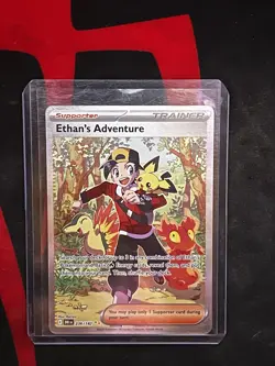 Ethan’s Adventure Special Illustration Rare 236/182 SIR Pokemon Destined Rivals - Image 1
