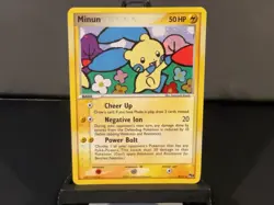 Minun Pokemon TCG “POP Series 3” Rare Holo #4/17 PROMO - Image 1