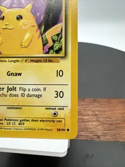 Pokemon TCG Pikachu Base Set 58/102 Regular Unlimited Common - Image 3