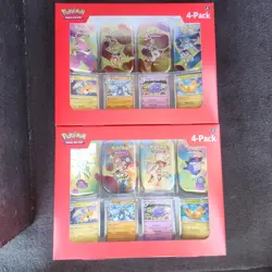 2x Sam’s Club Exclusive Pokemon 151 Mini Tins 4-Pack Collection Unopened Lot 2 - Image 1