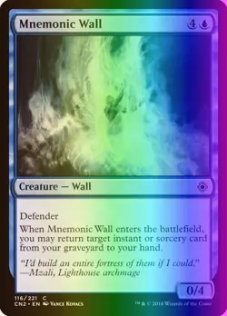 MTG Mnemonic Wall (116/234) Conspiracy Take the Crown LP FOIL - Image 1