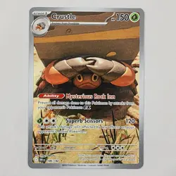 Crustle 186/182 Sv10: Destined Rivals IR Holo Full Art NM Pokemon TCG 2025 - Image 1
