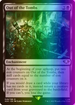 MTG Out of the Tombs (46u/658) Warhammer 40,000 LP FOIL- SURGE - Image 1