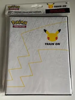 Pokemon Card 25th Anniversary First Partner Collector Binder and Jumbo Pikachu - Image 2