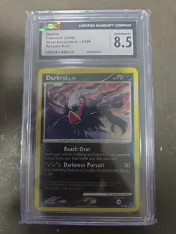 CGC 8.5 Pokemon Diamond & Pearl Great Encounters Darkrai Reverse Foil Card #003 - Image 1