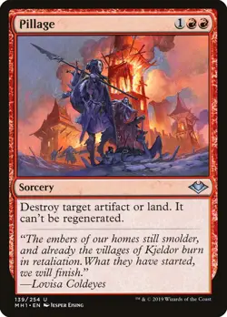 Magic the Gathering (mtg): MH1: Pillage - Foil - Image 1