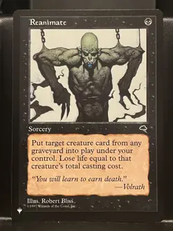Reanimate Tempest Regular NM The List Mystery MTG Magic Card - Image 1