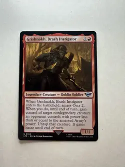 Grishnakh, Brash Instigator NM Universes Beyond LOTR Magic The Gathering Mtg - Image 1