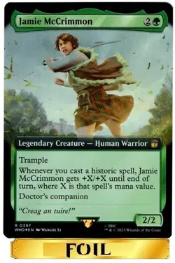 1x - Jamie McMrimmon - FOIL EXTENDED ART - Doctor Who - NM MTG - Image 1