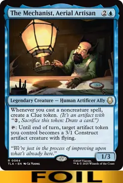 1x - The Mechanist, Aerial Artisan - FOIL - Avatar: The Last Airbender - NM MTG - Image 1