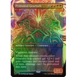 Foil Pyrewood Gearhulk (borderless) X4 M/NM Magic: The Gathering MTG Aetherdrift - Image 1