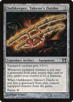Oathkeeper, Takeno's Daisho 1x MtG Champions of Kamigawa SP/NM - Image 1