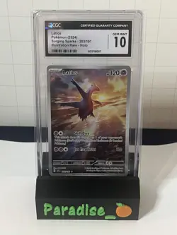 Pokemon CGC Gem Mint 10 Scarlet & Violet Surging Sparks Latios 203/191 English - Image 1
