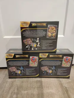 Pokemon Mega Evolution (ME01) Elite Trainer Box ETB Set of 3 New Sealed - Image 2