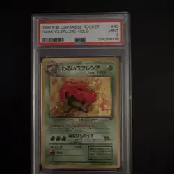 1997 POKEMON JPN ROCKET #45 DARK VILEPLUME-HOLO PSA 9 - Image 1