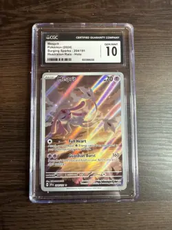 Pokemon Mesprit Holo #204/191 IR Surging Sparks 2024 - CGC 10 Gem Mint - Image 1