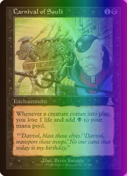 MTG Magic the Gathering Carnival of Souls (55/143) Urza's Destiny LP FOIL - Image 1
