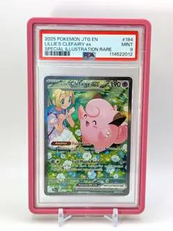 2025 POKEMON JTG EN-JOURNEY TOGETHER #184 LILLIE'S CLEFAIRY EX PSA 9 - Image 1