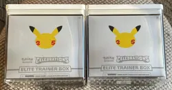 Lot Of 2 Pokemon 25th Anniversary Celebrations Elite Trainer Box (ETB) Sealed - Image 1