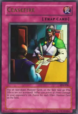 Yugioh! LP Ceasefire - PSV-030 - Ultra Rare - Unlimited Edition Lightly Played, - Image 1