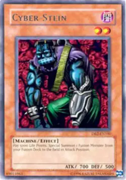 Yugioh! MP Cyber-Stein - DB2-EN100 - Rare - Unlimited Edition Moderately Played, - Image 1