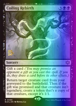 MTG Magic the Gathering Coiling Rebirth (86s/160) Bloomburrow Promos LP FOIL - Image 1