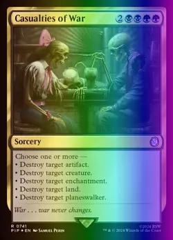 MTG Magic the Gathering Casualties of War (741/1189) Fallout LP FOIL- SURGE - Image 1