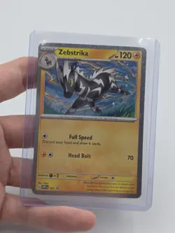 Pokemon TCG Destined Rivals Zebstrika SVP201 201 Black Star Promo English Card - Image 1