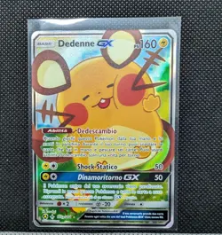 Pokemon card - Dedenne GX 195a/214 - Legami Inossidabili - Full Art - Promo NM - Image 1