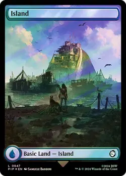 Island SURGE FOIL - 0847 - Fallout PIP MTG - Image 1
