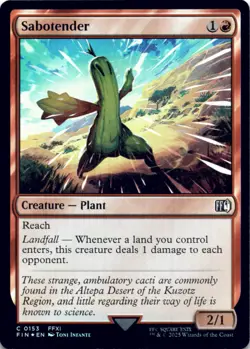 MTG Sabotender Foil NM FINAL FANTASY Magic 153 - Image 1