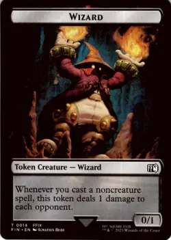 MTG Bird (0016) // Wizard (0014) Double-Sided Token Normal NM FINAL FANTASY Magi - Image 2