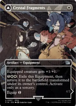 MTG Crystal Fragments (Borderless) Normal NM FINAL FANTASY Magic 357 - Image 1
