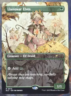 1x Llanowar Elves MTG Encyclopedia Of Magic Secret Lair NM - Image 1