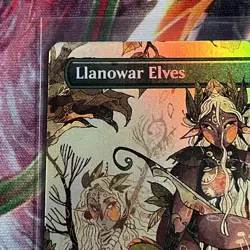 Llanowar Elves ✨ Borderless FOIL ✨ MTG (0012) Encyclopedia Secret Lair - Image 2
