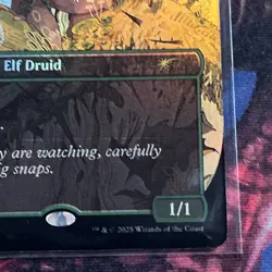 Llanowar Elves ✨ Borderless FOIL ✨ MTG (0012) Encyclopedia Secret Lair - Image 4