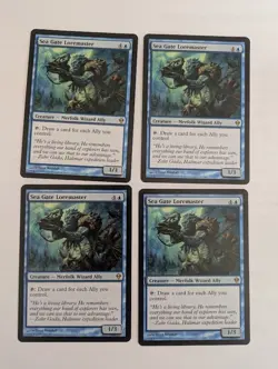 4 Sea Gate Loremaster Zendikar MTG NM Free shipping with tracking - Image 1