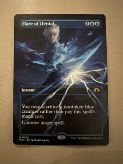 MTG - Flare of Denial Borderless - Modern Horizons 3 - NM - Image 1
