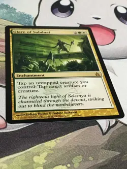 C6175 MAGIC MTG RAVNICA: CITY OF GUILDS GLARE OF SUBDUAL #207 LP RARE - Image 2