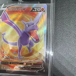 Pokemon TCG Aerodactyl v Lost Origin 179/196 Full Art ERROR- 10s except Mis cut - Image 3
