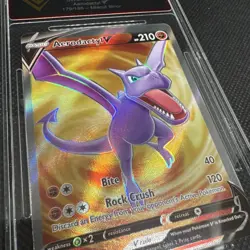 Pokemon TCG Aerodactyl v Lost Origin 179/196 Full Art ERROR- 10s except Mis cut - Image 5
