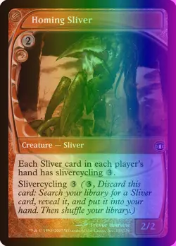 MTG Magic the Gathering Homing Sliver (118/180) Future Sight LP FOIL - Image 1
