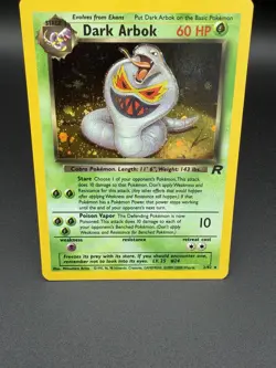 Pokemon TCG Team Rocket Dark Arbok Unlimited Holo Rare 2/82 - NM - Image 2