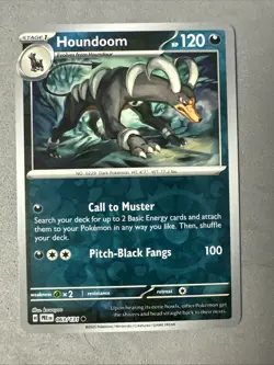 Pokemon TCG * SV Prismatic Evolutions * 63/131 Houndoom REVERSE HOLO * FRESH PK - Image 1